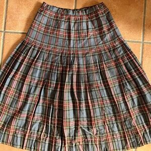 Vintage ALJean of Canada Pleated Wool Skirt